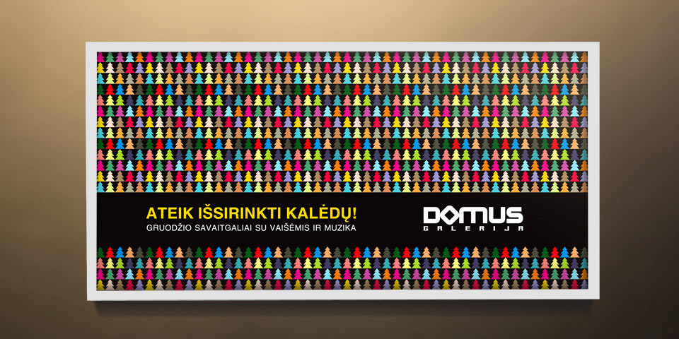 Christmas design campaign created for interior gallery. Used as billboards, ads in magazines, web baners etc.