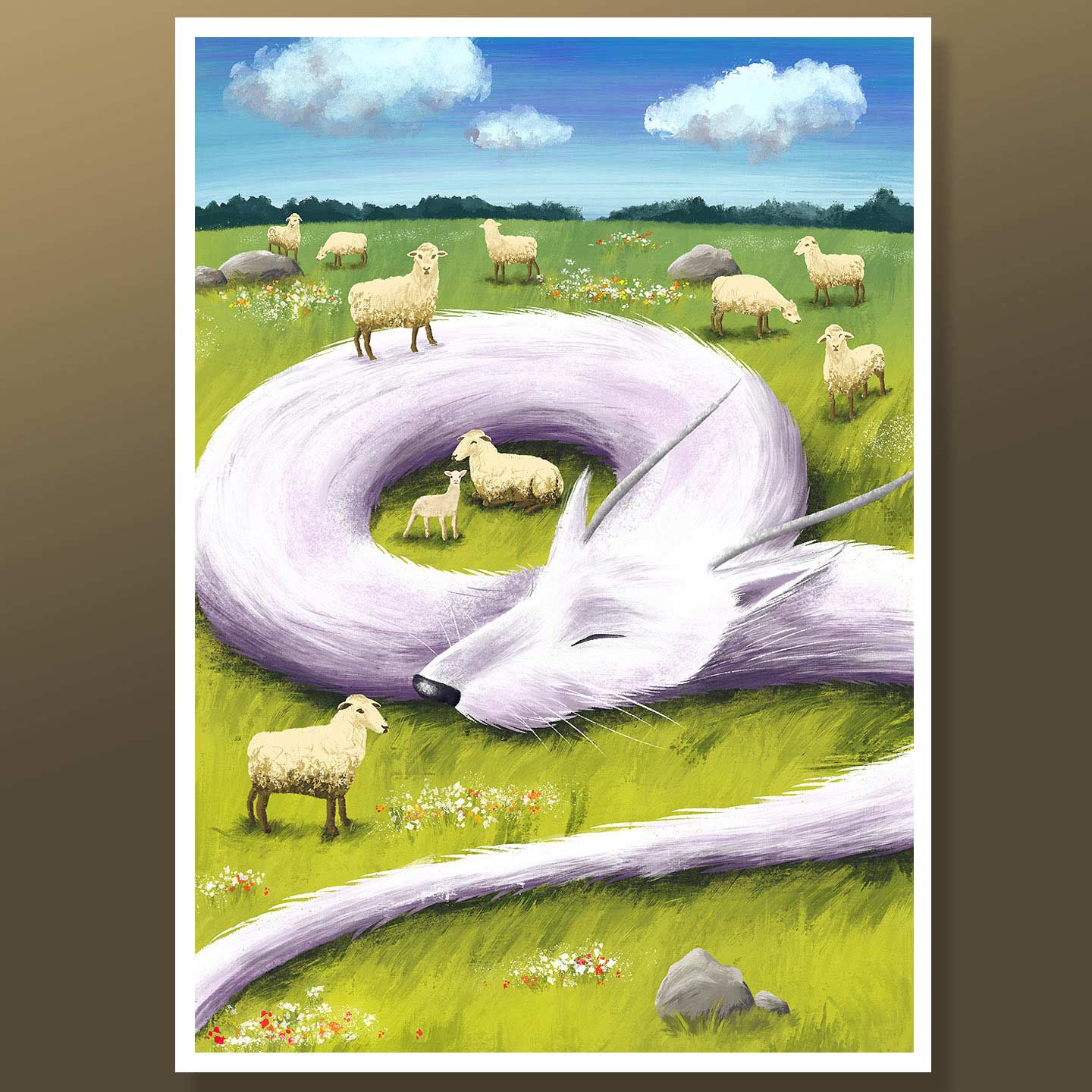 Friendly dragon - digital painting, 1st place winner of art competition of sci-fi conference Lituanicon.